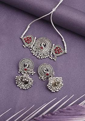 Gs Peacock Red Choker