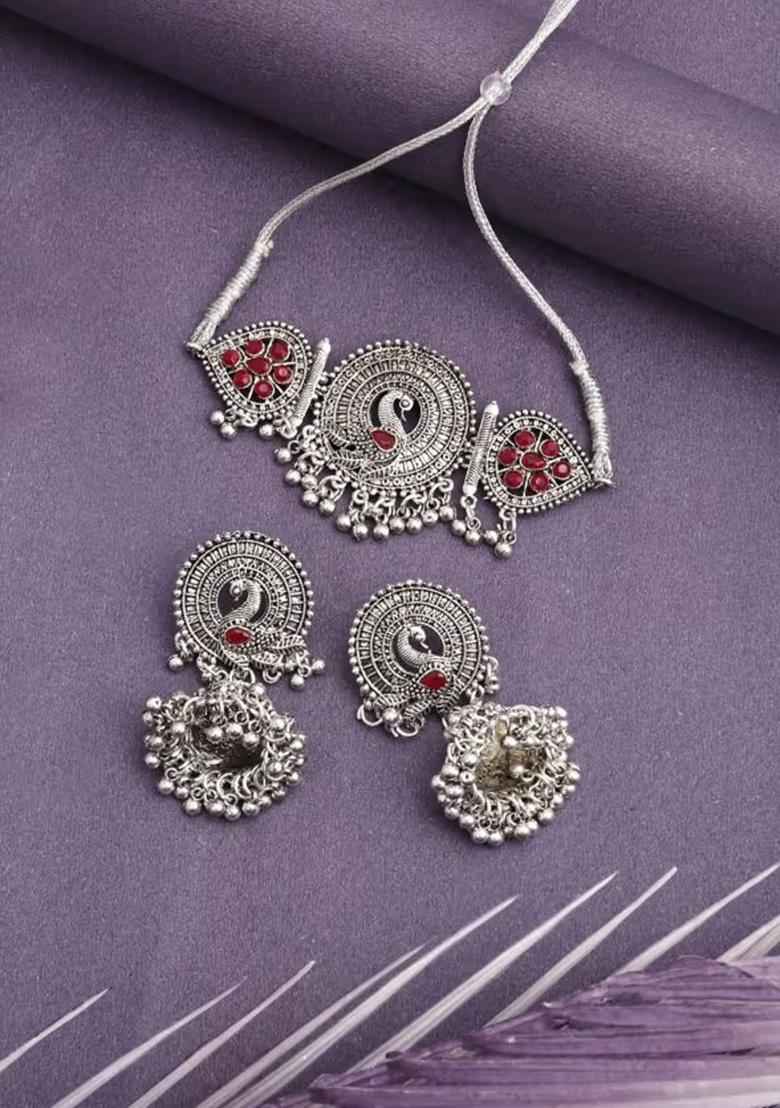 Gs Peacock Red Choker