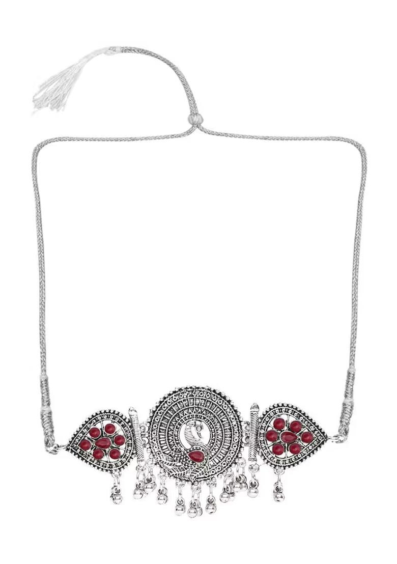 Gs Peacock Red Choker