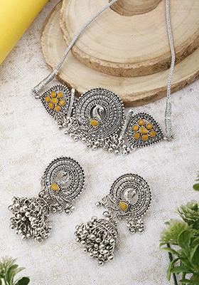 Gs Peacock Yellow Choker