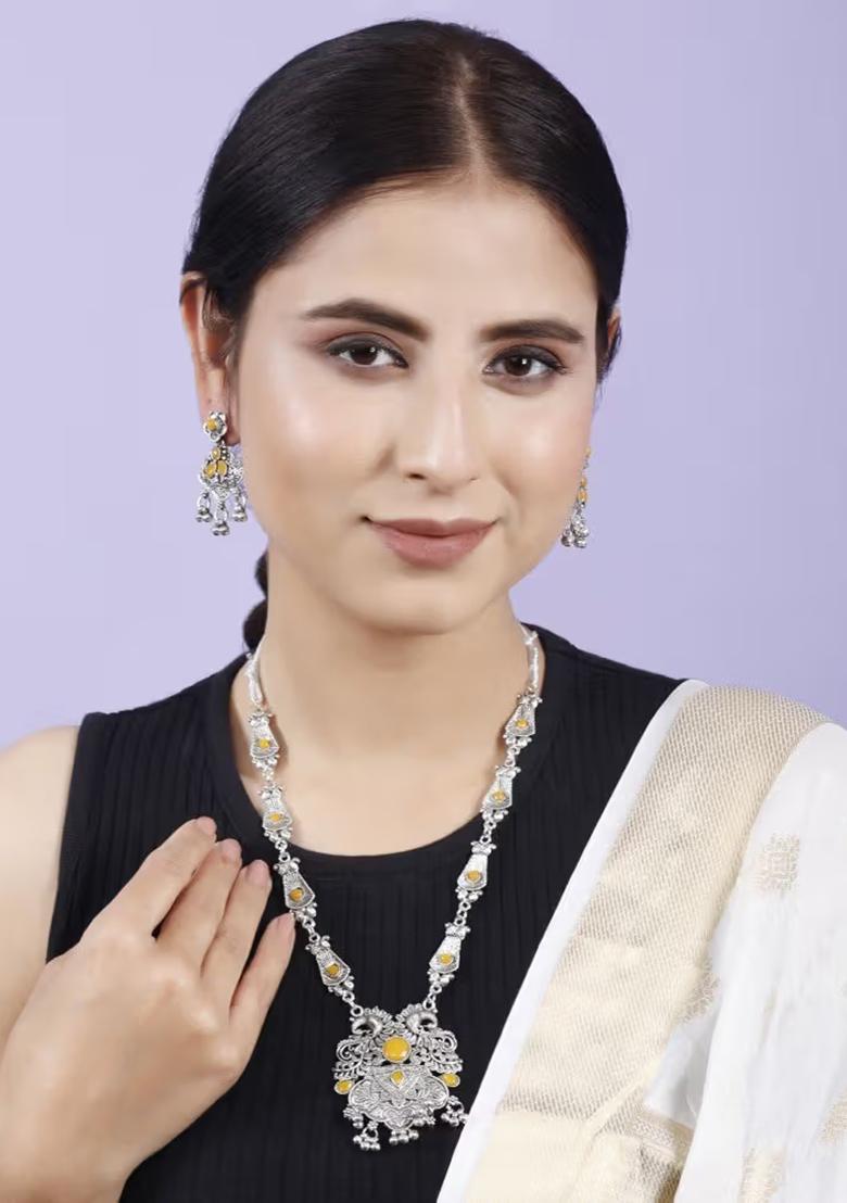 Gs Double S Yellow Long Necklace