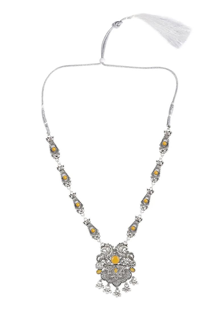 Gs Double S Yellow Long Necklace