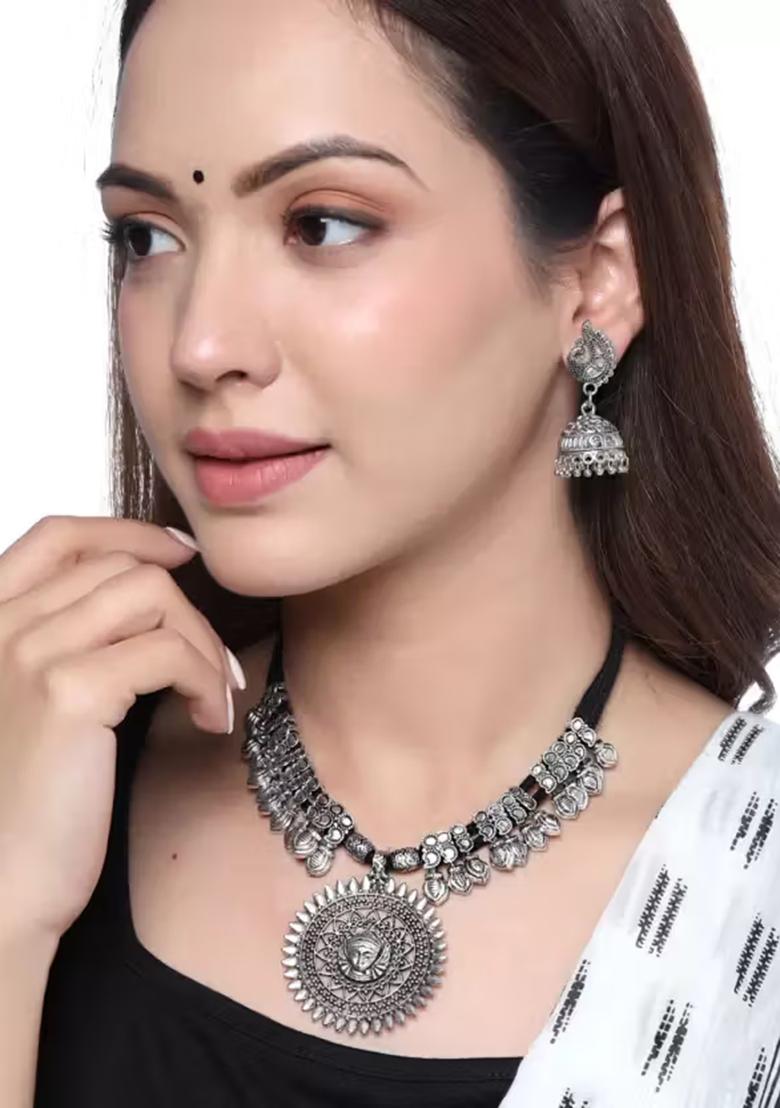 Durga Oxidised Necklace