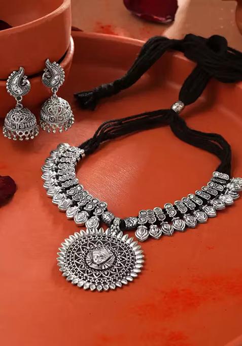 Durga Oxidised Necklace