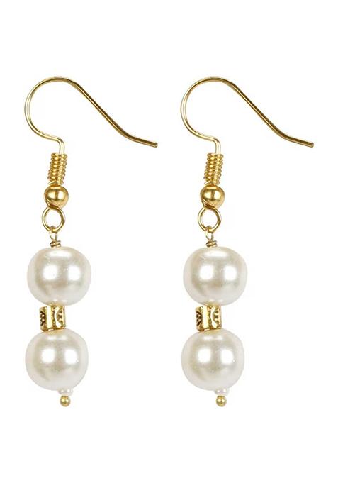 White And Green Beads Multi Layer Necklace