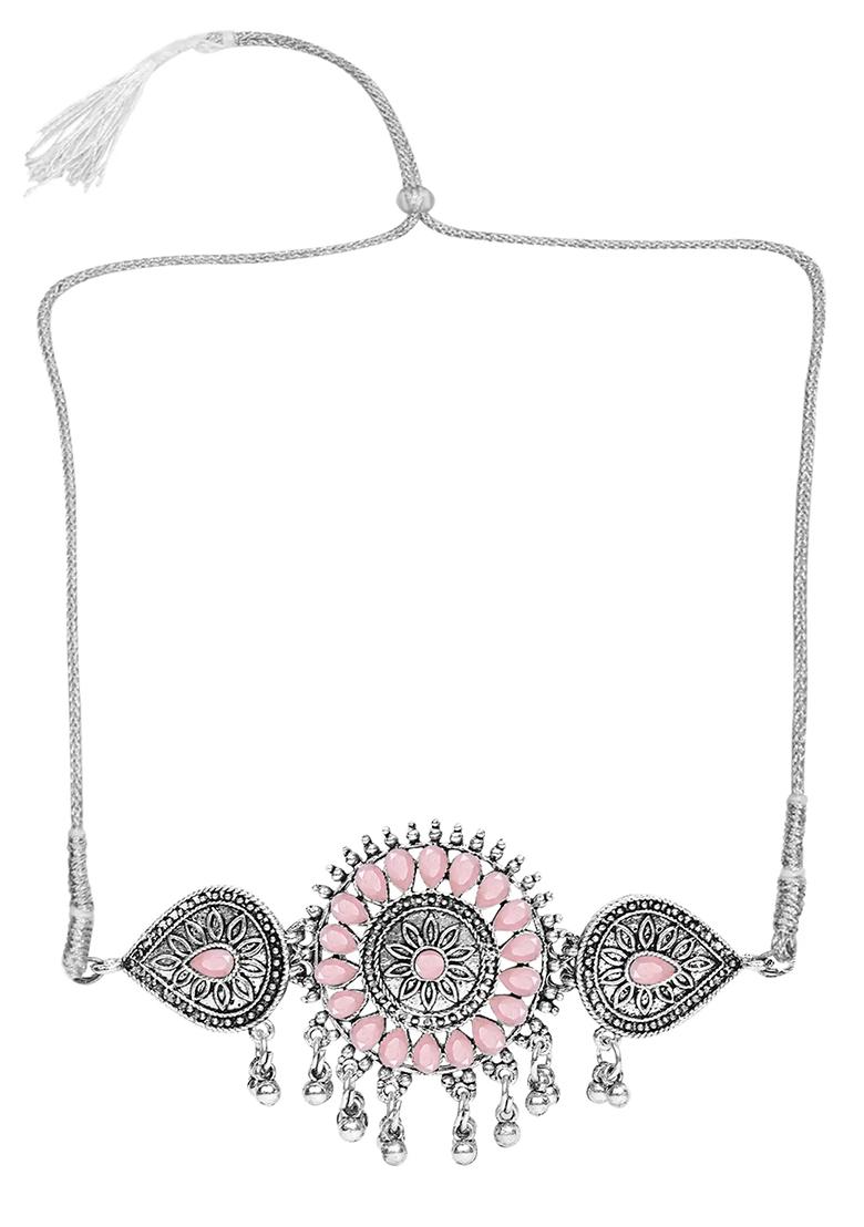 Gs Pink Chakri Choker Set
