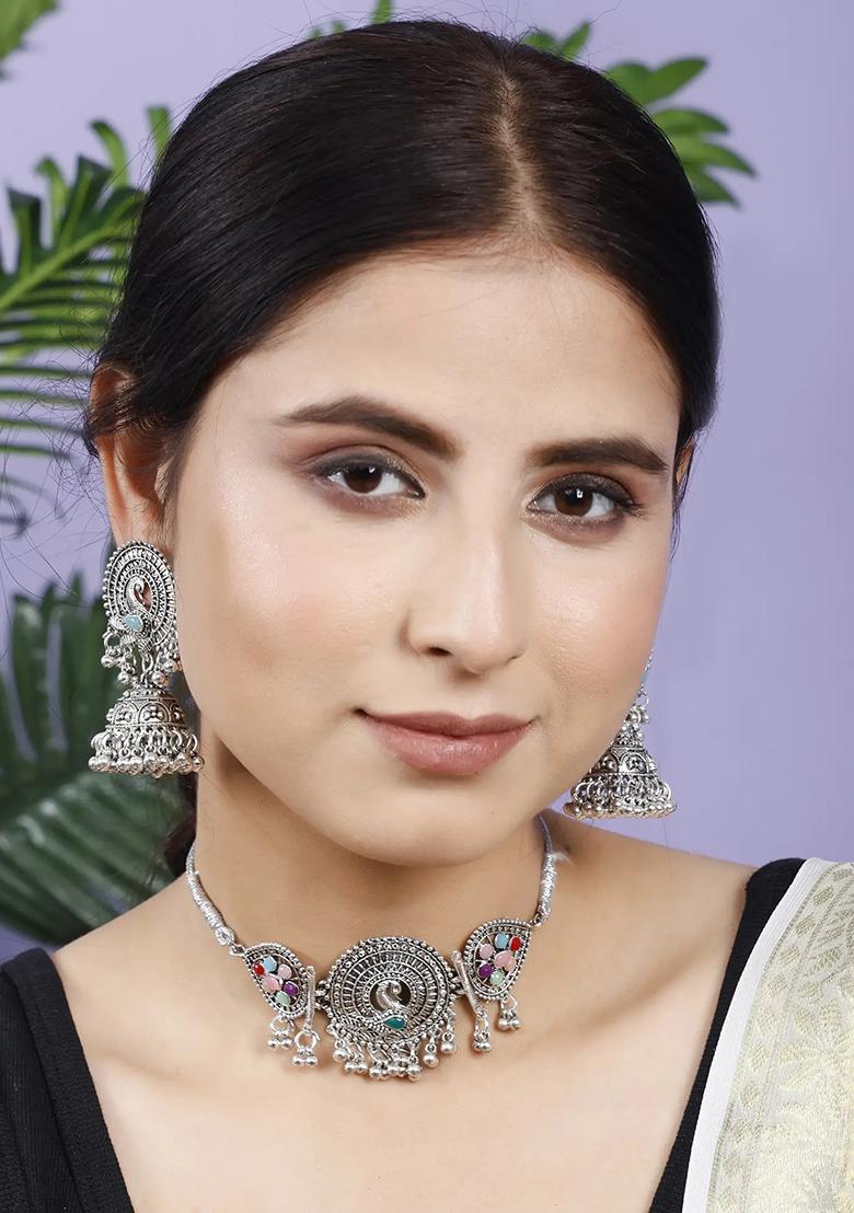 Gs Multicolor Peacock Choker