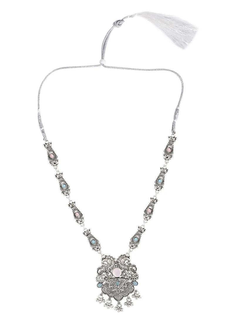 Gs Pink Blue Yellow Double S Long Necklace