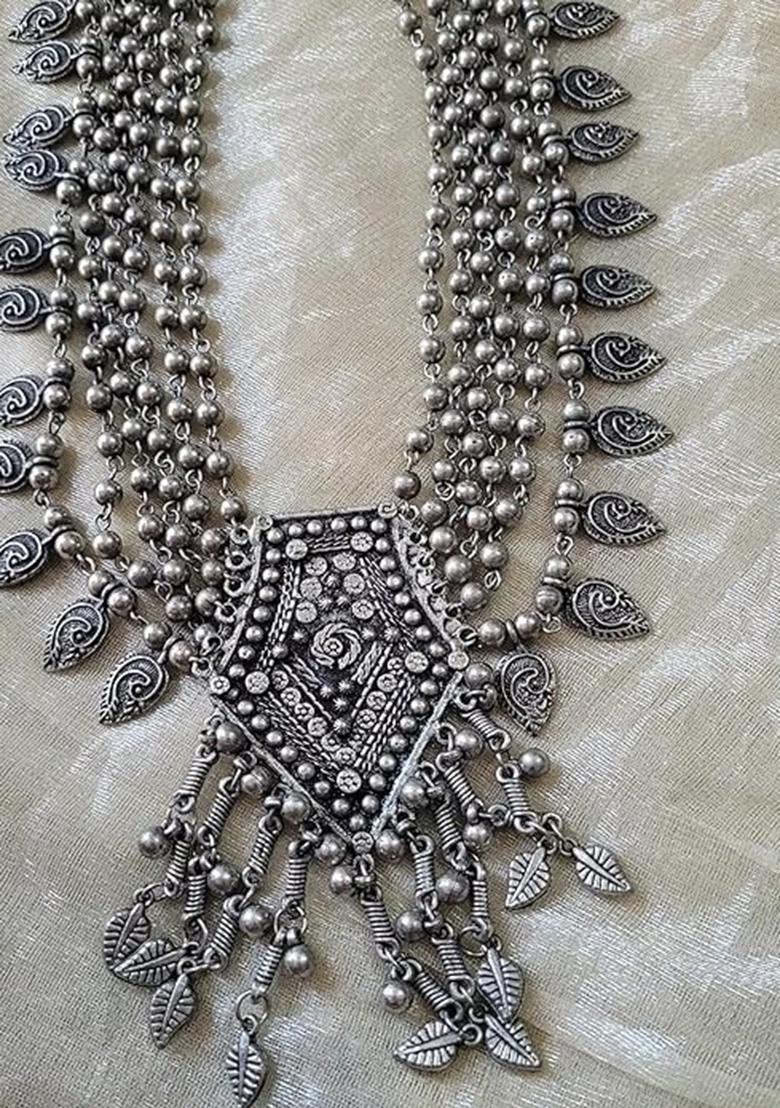 Black Polish Long And Guitar Choker Combo