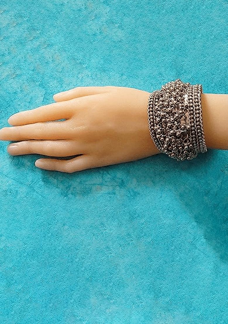 Ghunghroo Choker With Bracelet Bali And Ring