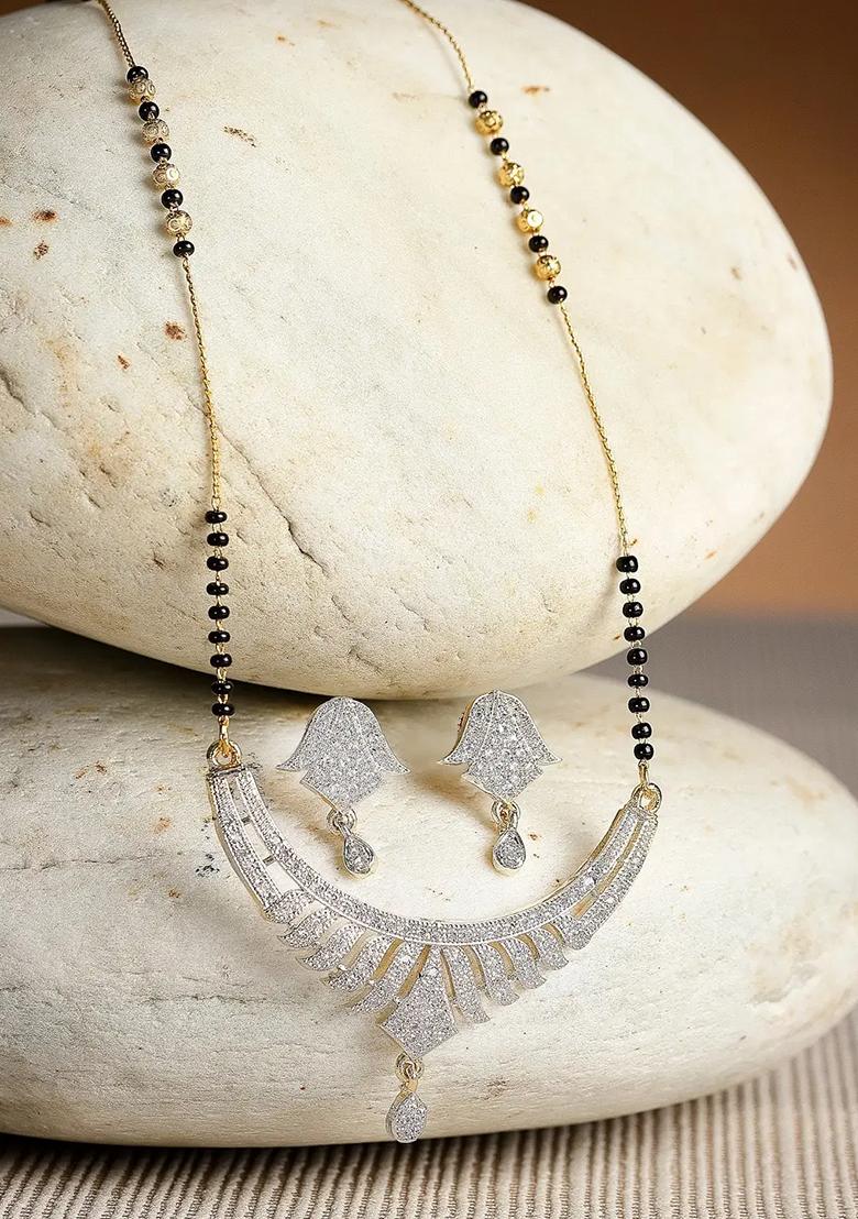 Chaku Mangalsutra And Radha Krishna Chain Pendant Necklace Set