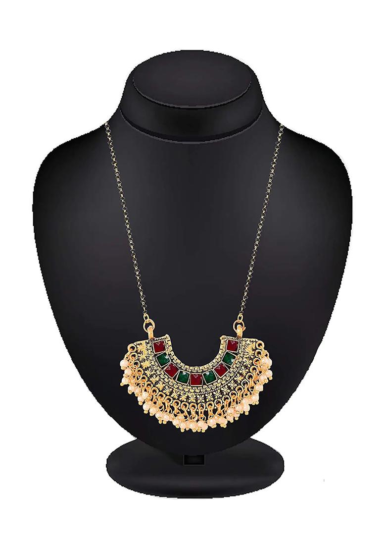 Multi Copper Mangalsutra With Leaf Mangalsutra