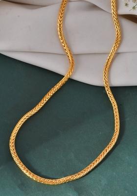 Men’S Gold Plated Stainless Steel Snake Chain