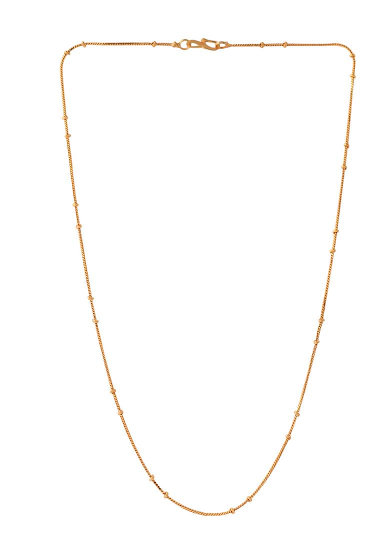 Elegant Gold Plated Twisted Rope Chain  And  Premium Brass Jewelry
