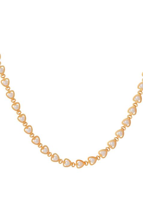 Elegant Gold Plated Pearl Chain For Women And Girls And Traditional Jewelry
