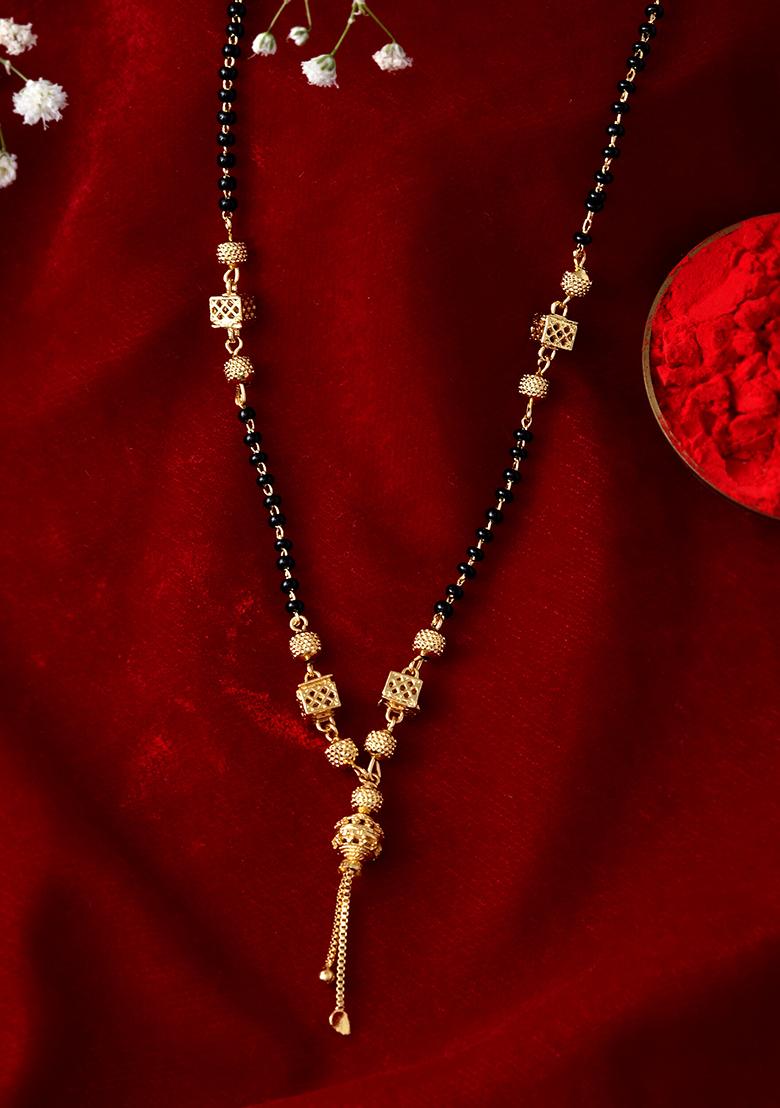 Traditional Gold Plated Double Strand Mangal Sutra