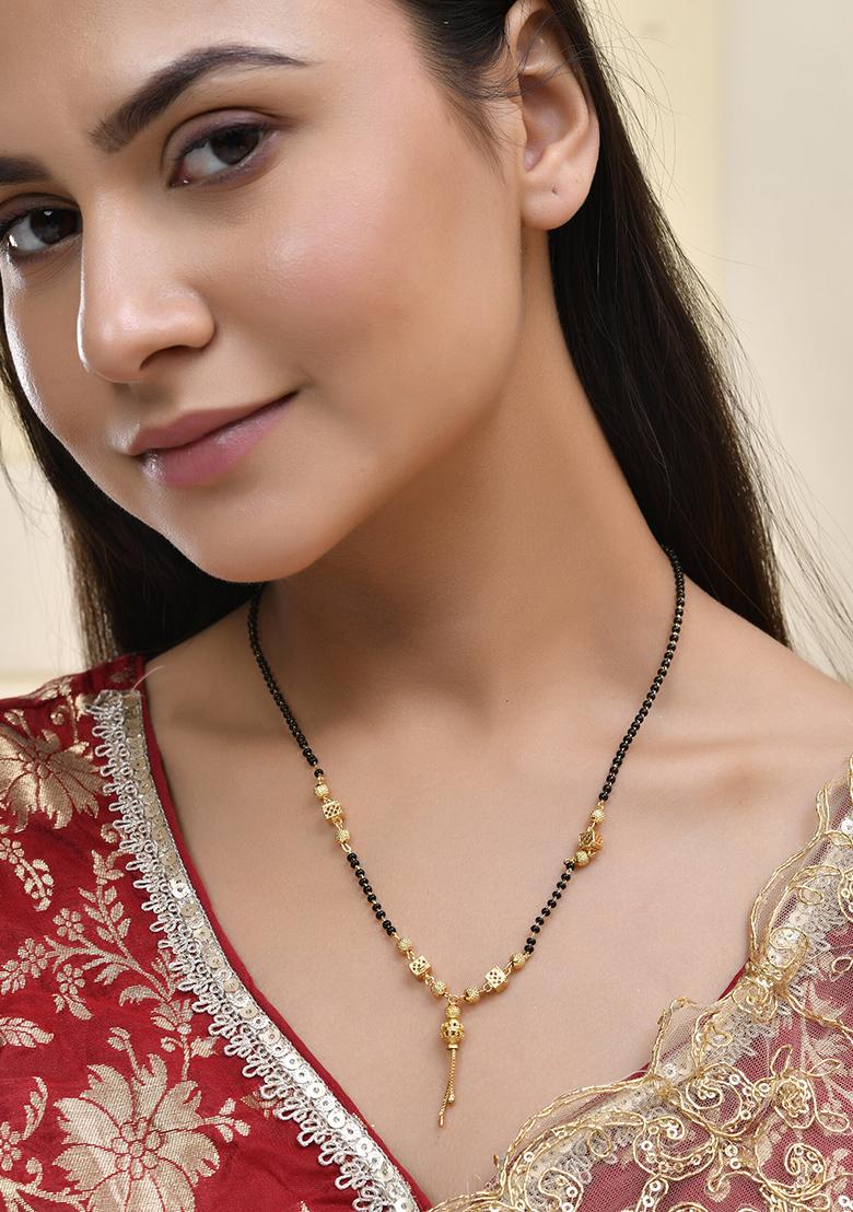 Traditional Gold Plated Double Strand Mangal Sutra
