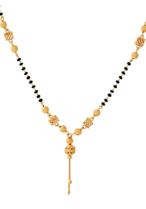 Traditional Gold Plated Double Strand Mangal Sutra