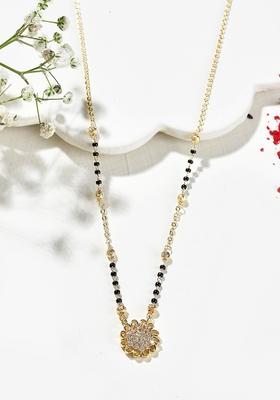 Floral Bloom Gold Plated Mangal Sutra