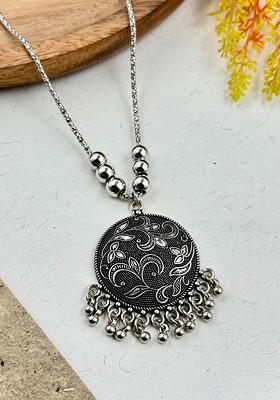 Silver Plated Oxidised Chain