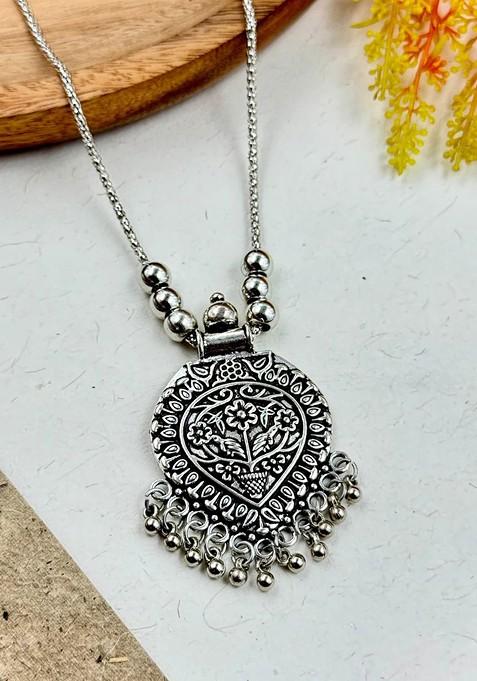 Silver Plated Contemporary Necklace