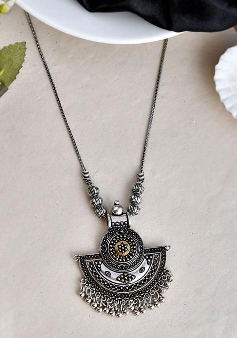 Minimal Oxidised Necklace