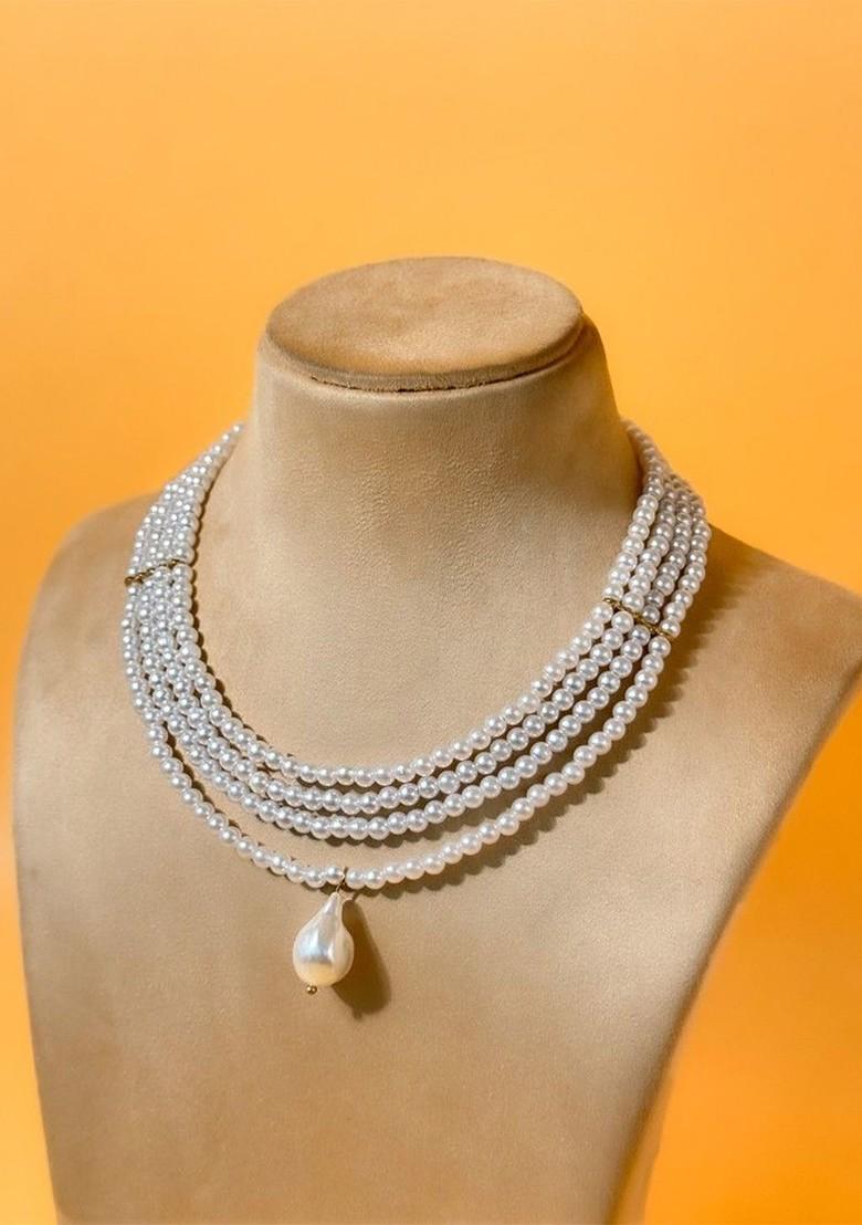 Brass Gold Plated Layered Necklace