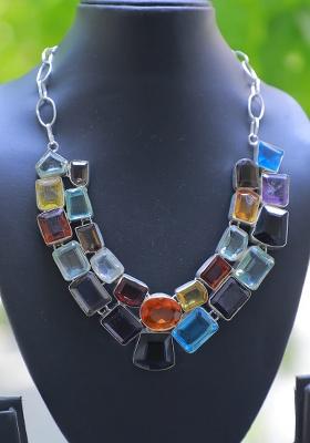 Pink Leather Solid Necklace