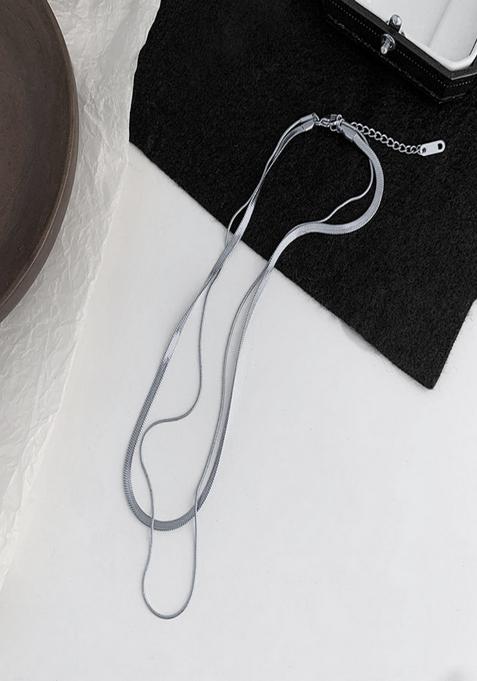 Silver Plated Layer Snake Chain