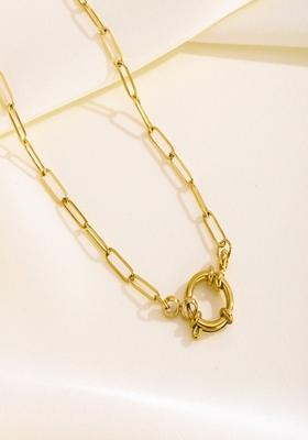 18K Gold Plated Waterproof Antitarnish Snake Chain Necklace