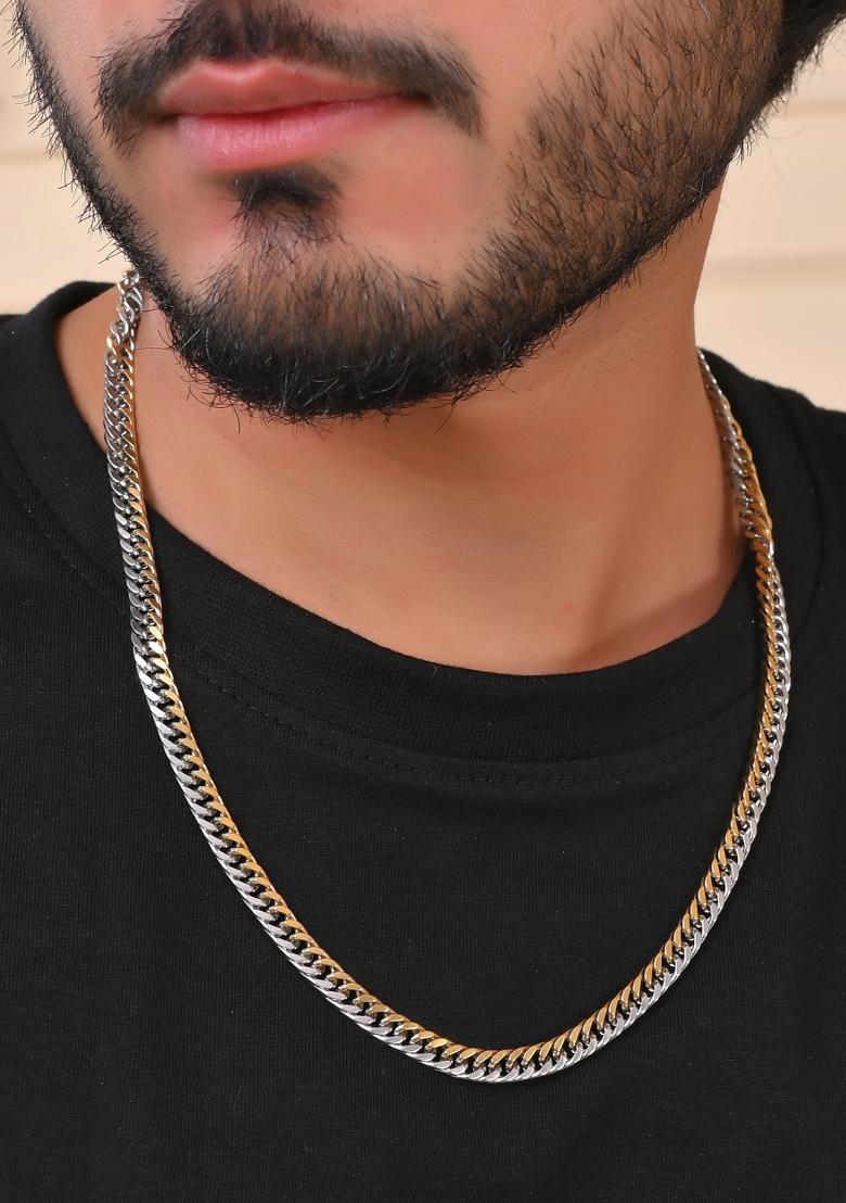 Men Dual Plated Stainless Steel Fashionable Chain