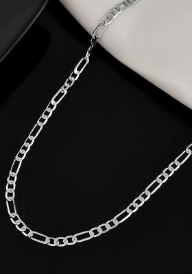 Mensilver Plated Linked Chain
