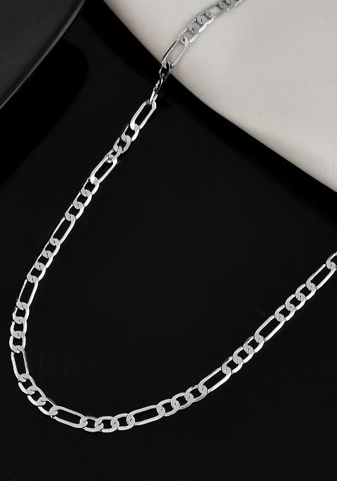 Mensilver Plated Linked Chain