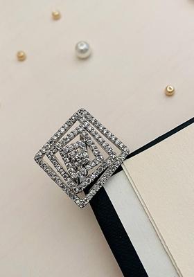 Silver Plated Cubic Zircon American Diamond Rings