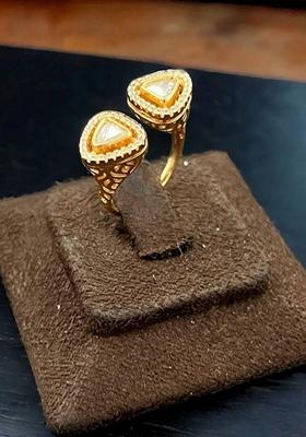 Gold Plated Cubic Zircon American Diamond Rings