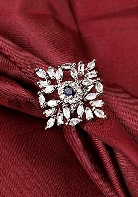 Blue American Diamond Ring