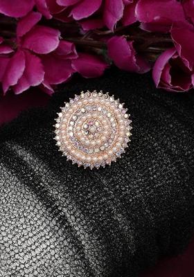 Rose Gold Pearl Ring