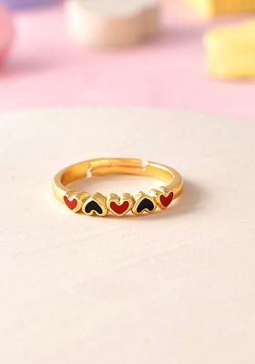 Gold Plated Stone Studded Ring