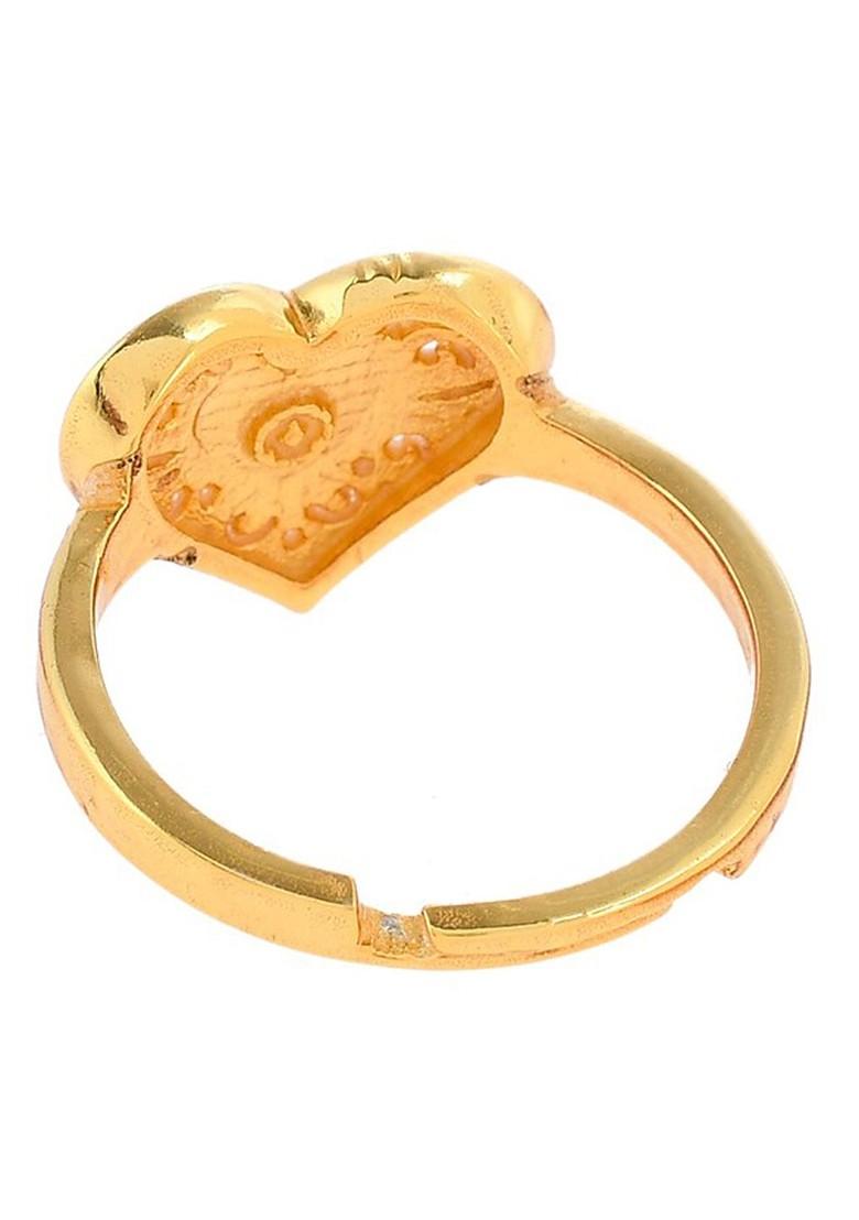 Gold Plated Heart Shape Ring