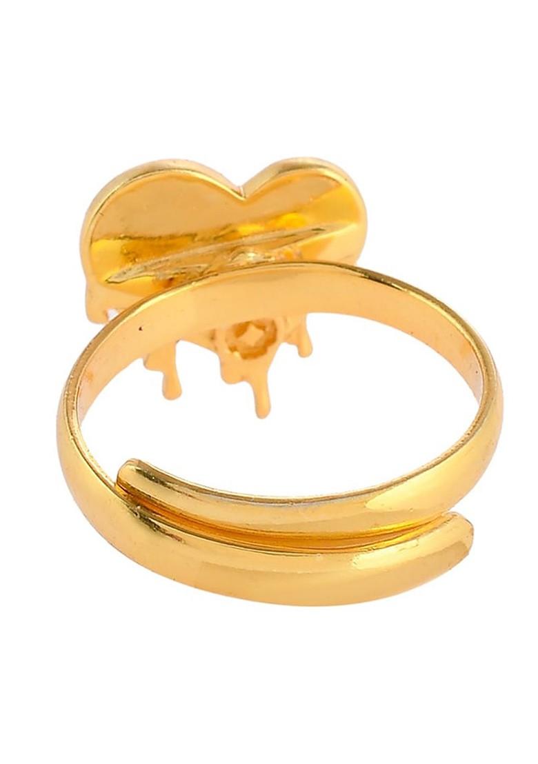 Gold Plated Heart Shape Ring