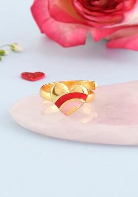 Gold Plated Heart Shape Ring