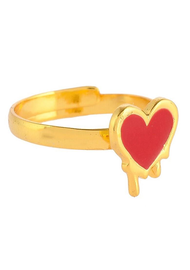 Gold Plated Heart Shape Ring