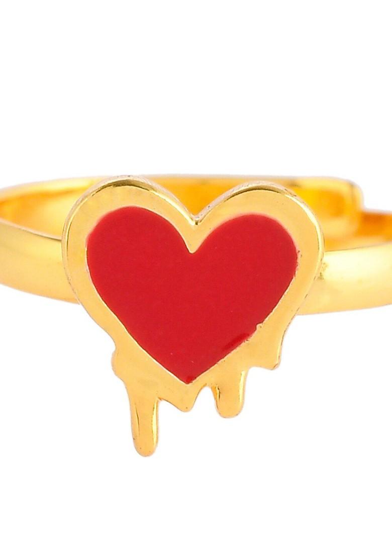 Gold Plated Heart Shape Ring