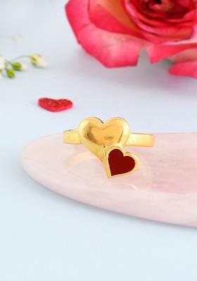 Gold Plated Heart Shape Ring