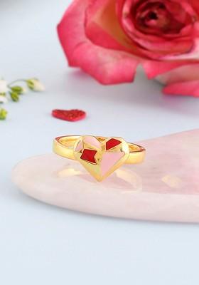 Gold Plated Heart Shape Ring