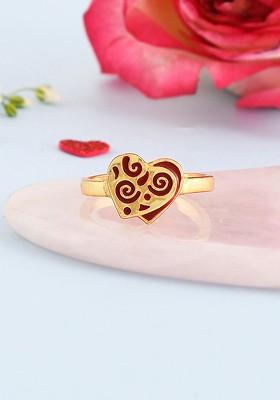 Gold Plated Heart Shape Ring