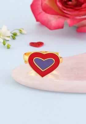 Gold Plated Heart Shape Ring