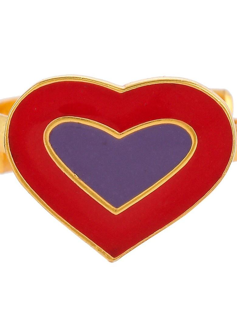 Gold Plated Heart Shape Ring
