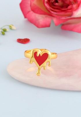 Gold Plated Heart Shape Ring