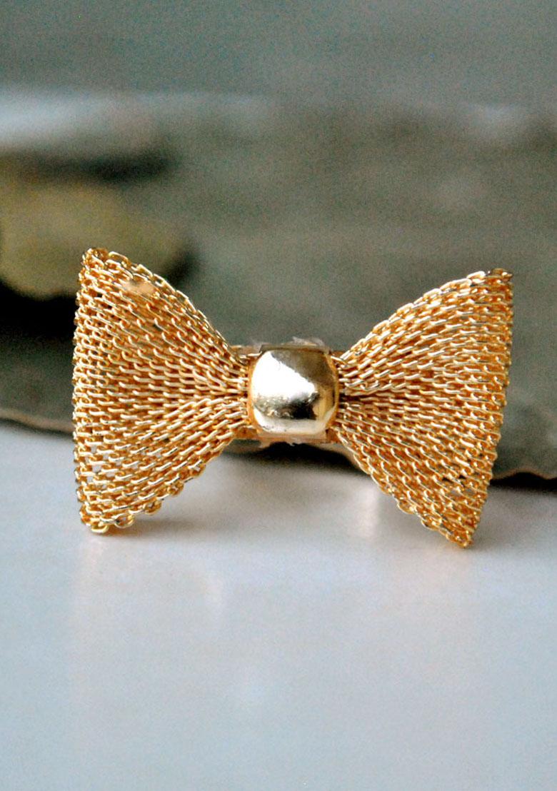 Gold Pretty Little Bow (Acr08)
